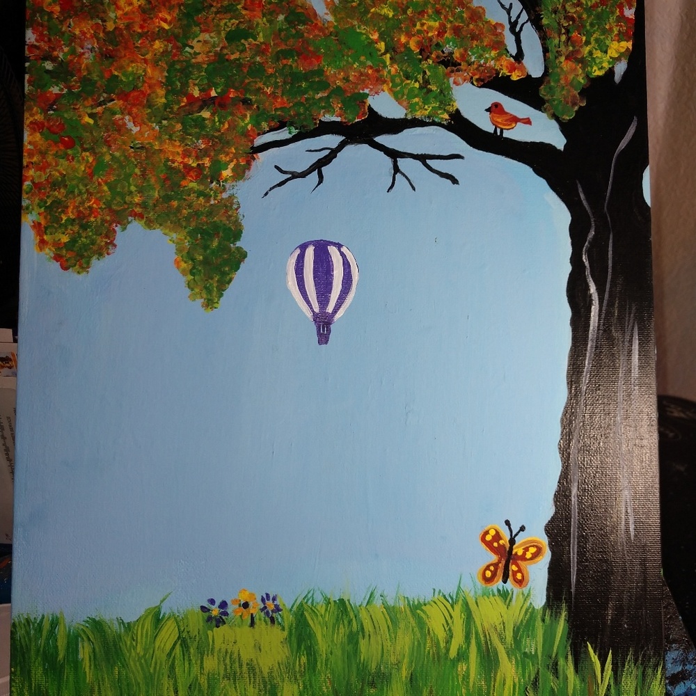 12x16 acrylic painting I give to ASPCA from profit